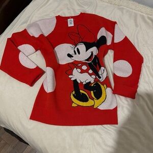 Disney Red Sweater with Black Design